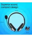 Hp Wired On Ear Headphones With Mic