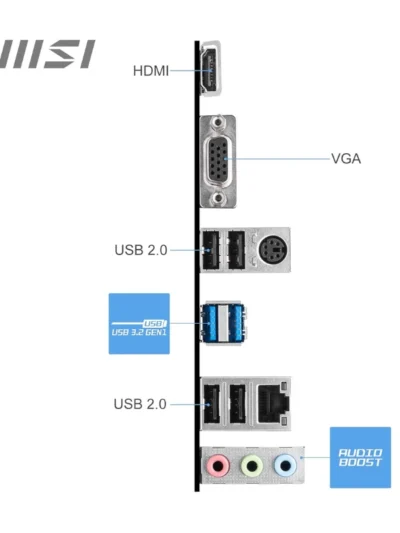 MSI PRO H610M-E DDR4 Motherboard
