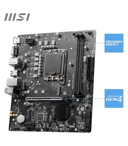 MSI PRO H610M-E DDR4 Motherboard 5 MSI PRO H610M-E DDR4 Motherboard