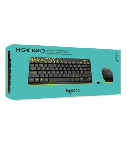 Logitech MK240 Nano Wireless USB Keyboard and Mouse Set 7 Logitech MK240 Nano Wireless USB Keyboard and Mouse Set - Image 2