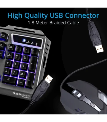 Zebronics Transformer Gaming Keyboard and Mouse Combo 5 Zebronics Transformer Gaming Keyboard and Mouse Combo