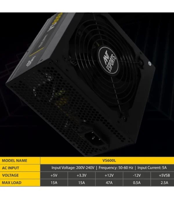 Ant Esports VS600L Non-Modular Power Supply