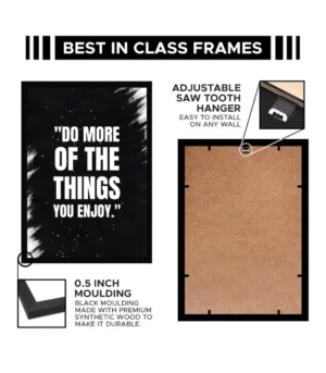 Motivational Wall Poster Frame | 'Do More of the Things You Enjoy' |