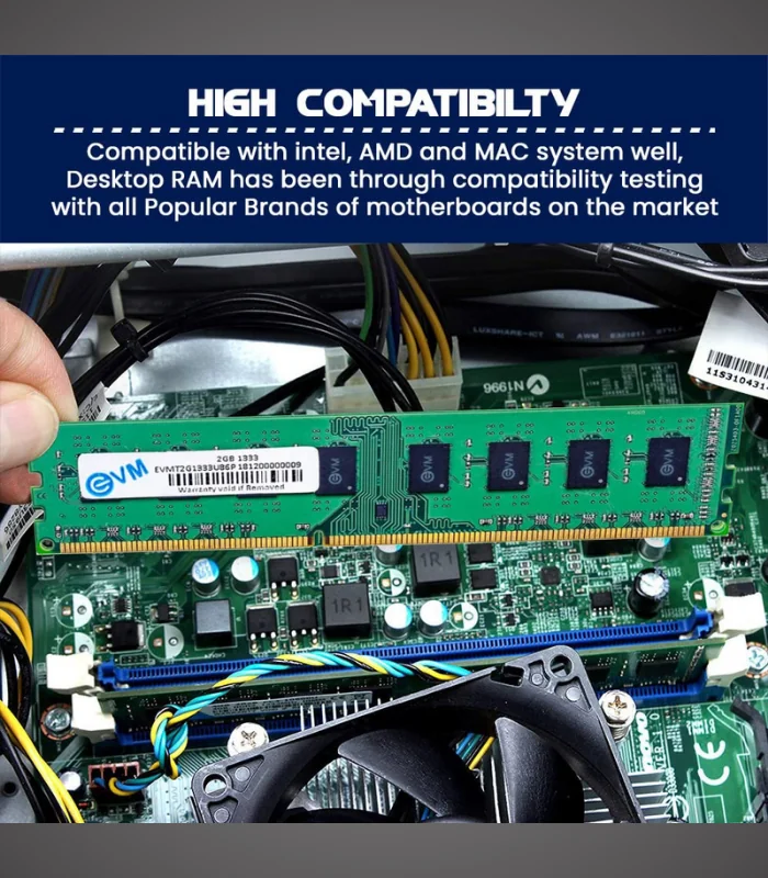 EVM 2GB DDR3 Desktop RAM 1333MHz - Pre-Owned