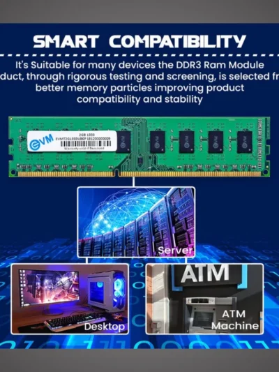 EVM 2GB DDR3 Desktop RAM 1333MHz - Pre-Owned