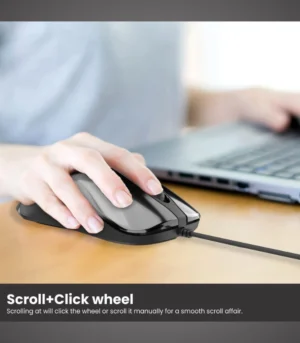 Portronics Toad 26 Wired Optical Mouse with 1500 DPI