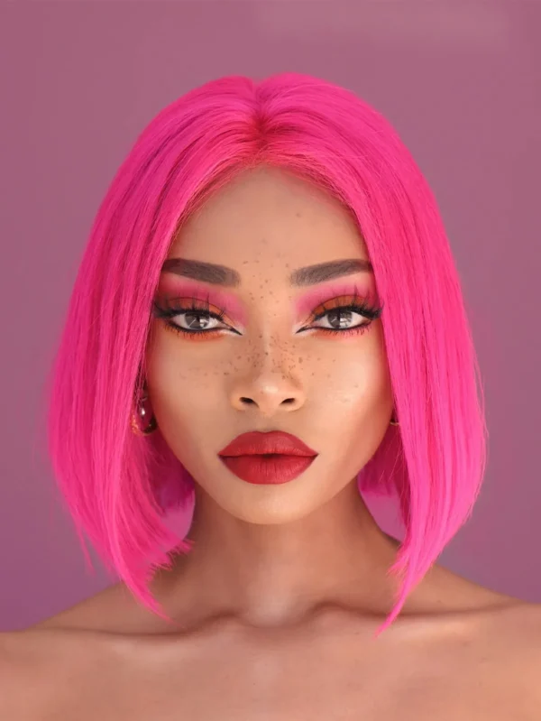 Pitaya Bob—Vibrant Color Short Wig