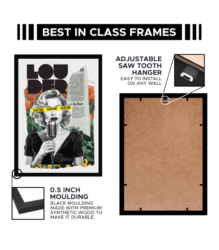 Black Modern Grunge Collage Typography Framed Art Print – Best in Class Frames 3 Black Modern Grunge Collage Typography Framed Art Print – Best in Class Frames