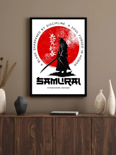 Samurai Wall Art Poster – Warrior Discipline & Honor