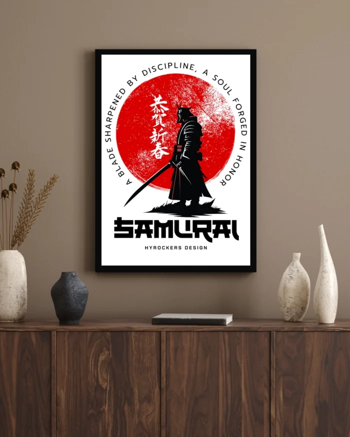 Samurai Wall Art Poster – Warrior Discipline & Honor 1 Samurai Wall Art Poster – Warrior Discipline & Honor