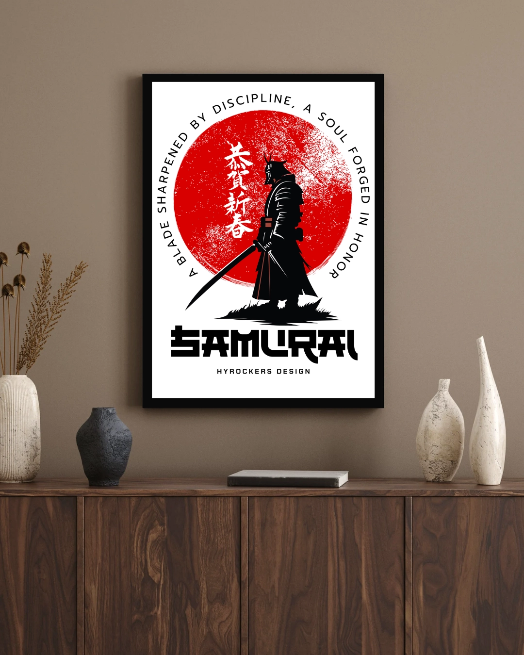 Samurai Wall Art Poster – Warrior Discipline & Honor