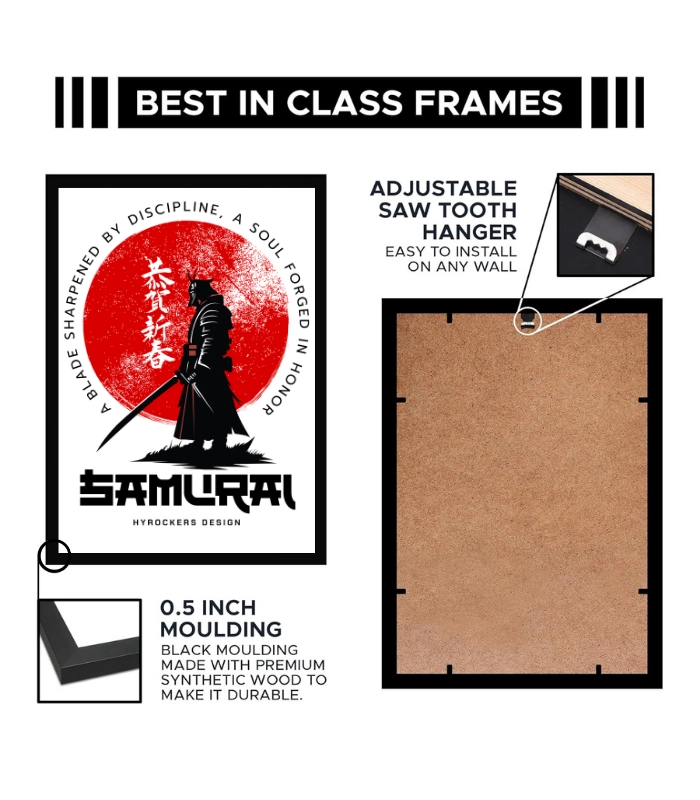 Samurai Wall Art Poster – Warrior Discipline & Honor 3 Samurai Wall Art Poster – Warrior Discipline & Honor