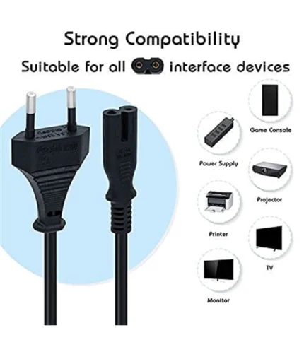 AC Power Cord Cable Compatible PlayStation 4 (PS4) Slim/PlayStation 5 (PS5) Game Console (Approx 1 Meter) 5 AC Power Cord Cable Compatible PlayStation 4 (PS4) Slim/PlayStation 5 (PS5) Game Console (Approx 1 Meter)