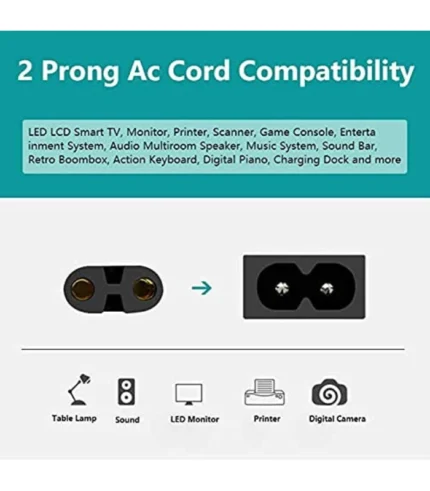 AC Power Cord Cable Compatible PlayStation 4 (PS4) Slim/PlayStation 5 (PS5) Game Console (Approx 1 Meter) 7 AC Power Cord Cable Compatible PlayStation 4 (PS4) Slim/PlayStation 5 (PS5) Game Console (Approx 1 Meter)