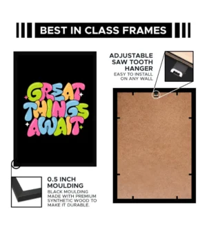 “Great Things Await” Motivational Wall Poster – Gaming Room & Study Decor