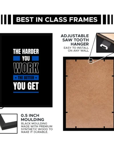 The Harder You Work, The Better You Get – Motivational Wall Hanging