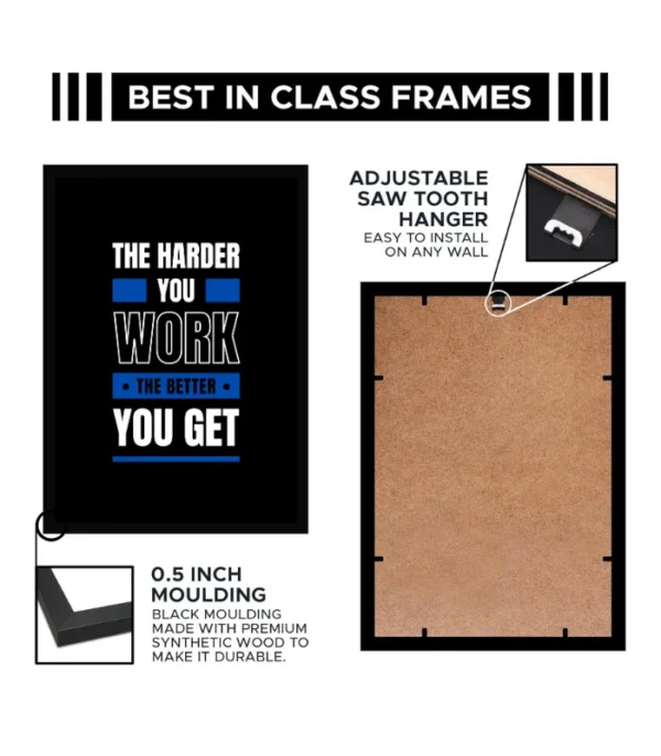 The Harder You Work, The Better You Get – Motivational Wall Hanging