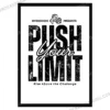 Push Your Limit Poster – Gym Motivation Wall Art for Gamers & Fitness Enthusiasts