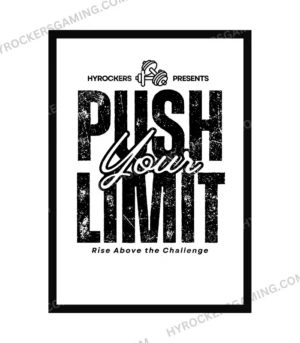 Push Your Limit Poster – Gym Motivation Wall Art for Gamers & Fitness Enthusiasts