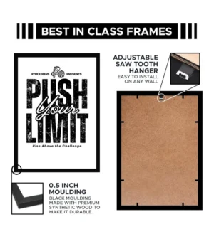 Push Your Limit Poster – Gym Motivation Wall Art for Gamers & Fitness Enthusiasts