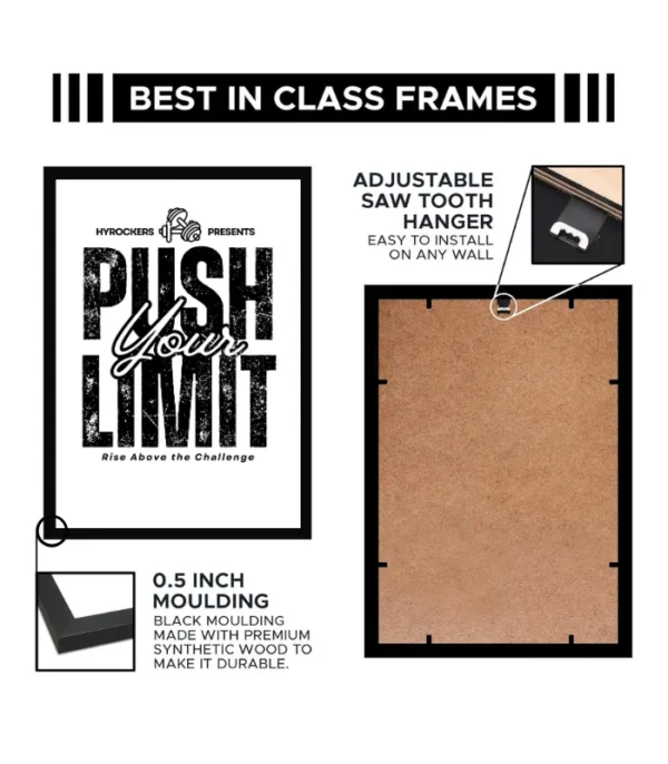 Push Your Limit Poster – Gym Motivation Wall Art for Gamers & Fitness Enthusiasts